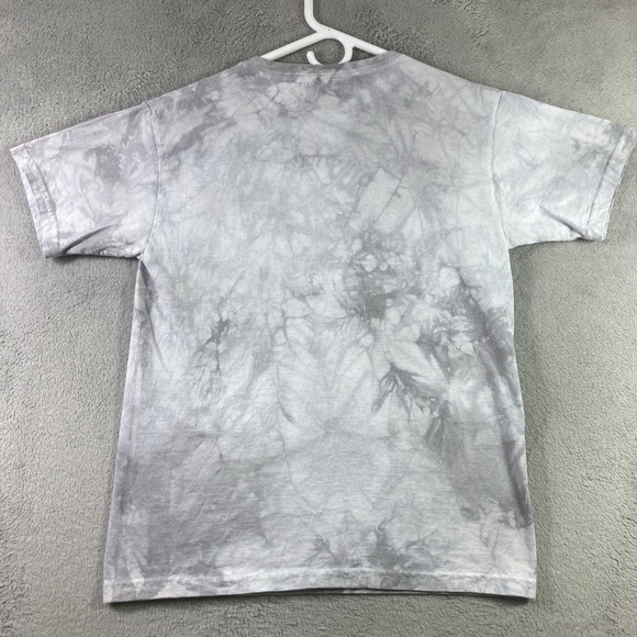 2014 The Mountain White Tiger Shirt Adult Small Gray Tie Dye Graphic Tee SS - Picture 13 of 13
